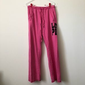 Pink sweatpants